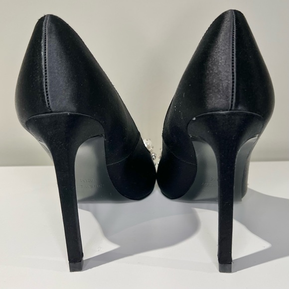 NINE WEST Black Pearl and Rhinestone Heels - Picture 5 of 8